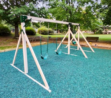 Free Standing Swing set with mulch package $13,625