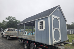 8x16 single dog kennel blue/white/pewter $4500