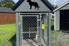 4x8 single dog kennel grey/black $3495