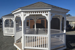 12' OCTAGON GAZEBO VINYL $8,040 BISHOPVILLE LOT RTO 3 YR APPROX $395 /MONTHX