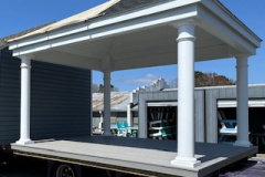 $9995 12x12 pavilion with finished roof and azek/trex deck