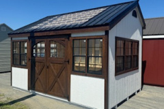 EXTERIOR OF 10 X 14 POTTING SHED CLASSIC $8995 BISHOPVILLE LOT