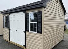 Sheds in Stock Now - 10x12 6'CAPE VINYL $5769 BRICK SCHOOL 3 YR RTO APPROX $267/MONTH