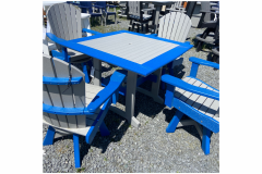 Finch Royal Blue & Light Grey Dining Set